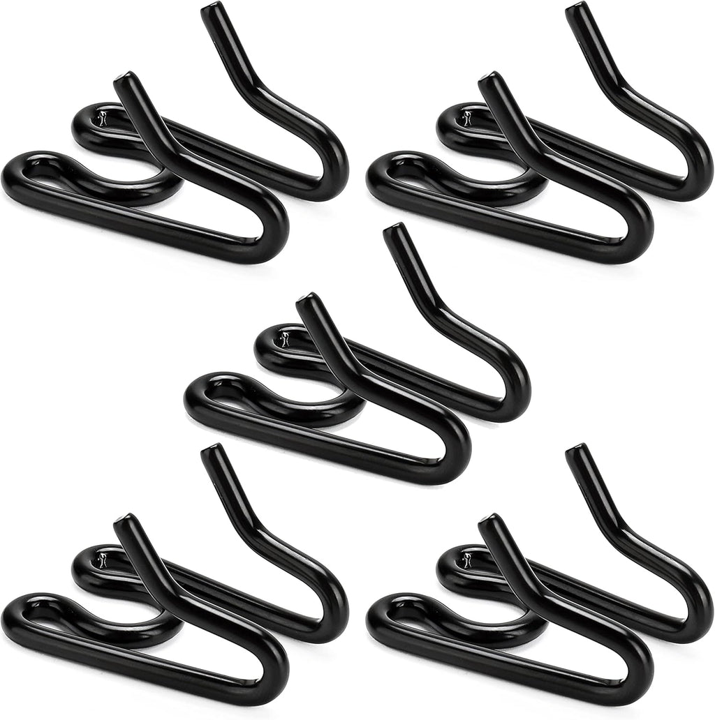 MOZETO stainless steel dog collar extra links front view displaying five pack black prong links