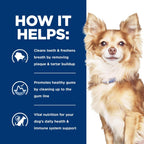 Veterinary formulated Hill's t/d small bites bag standing upright