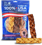 Pet Factory 7in Braided Beefhide Dog Chew Sticks with Peanut Butter Flavor - 100% USA Made Rawhide Chews for Medium Dogs,Long Lasting Dental Health,7 inches,6 Count (Pack of 2) - Image 13