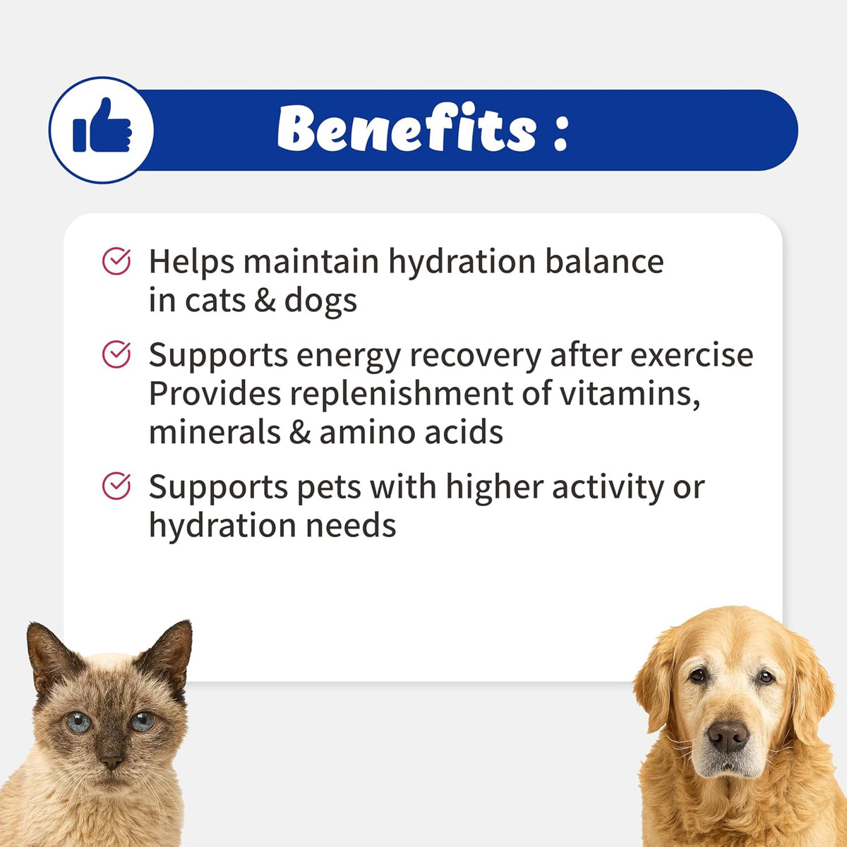 Nutritional label of Branvine CellVet electrolyte supplement