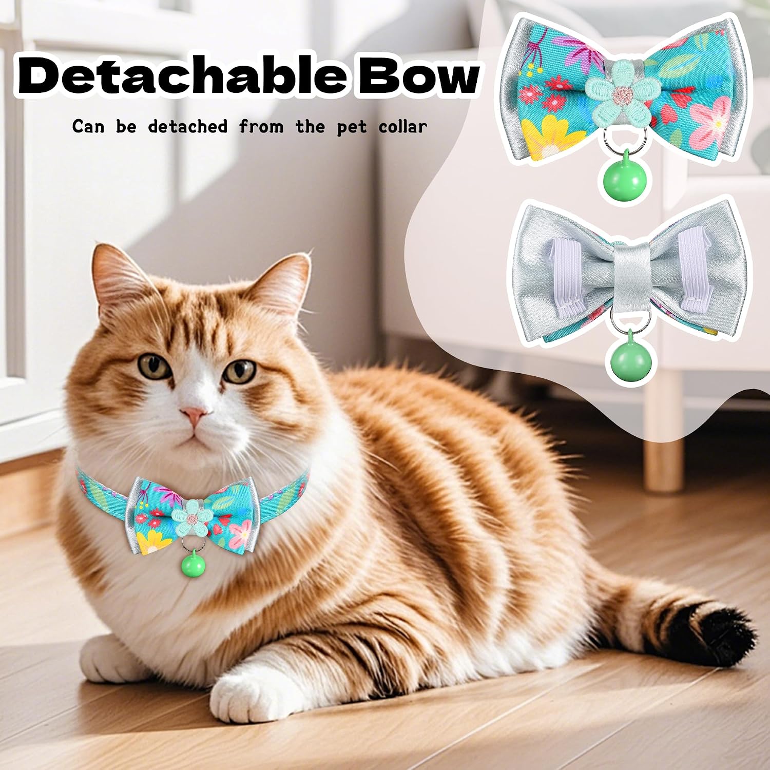 Adjustable breakaway safety buckle close up view on premium pet collar