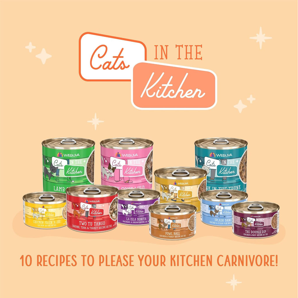 Weruva Cats in The Kitchen, Kitchen Cuties Variety Pack, Wet Cat Food, 3.2oz Can (Pack of 12) - Image 9