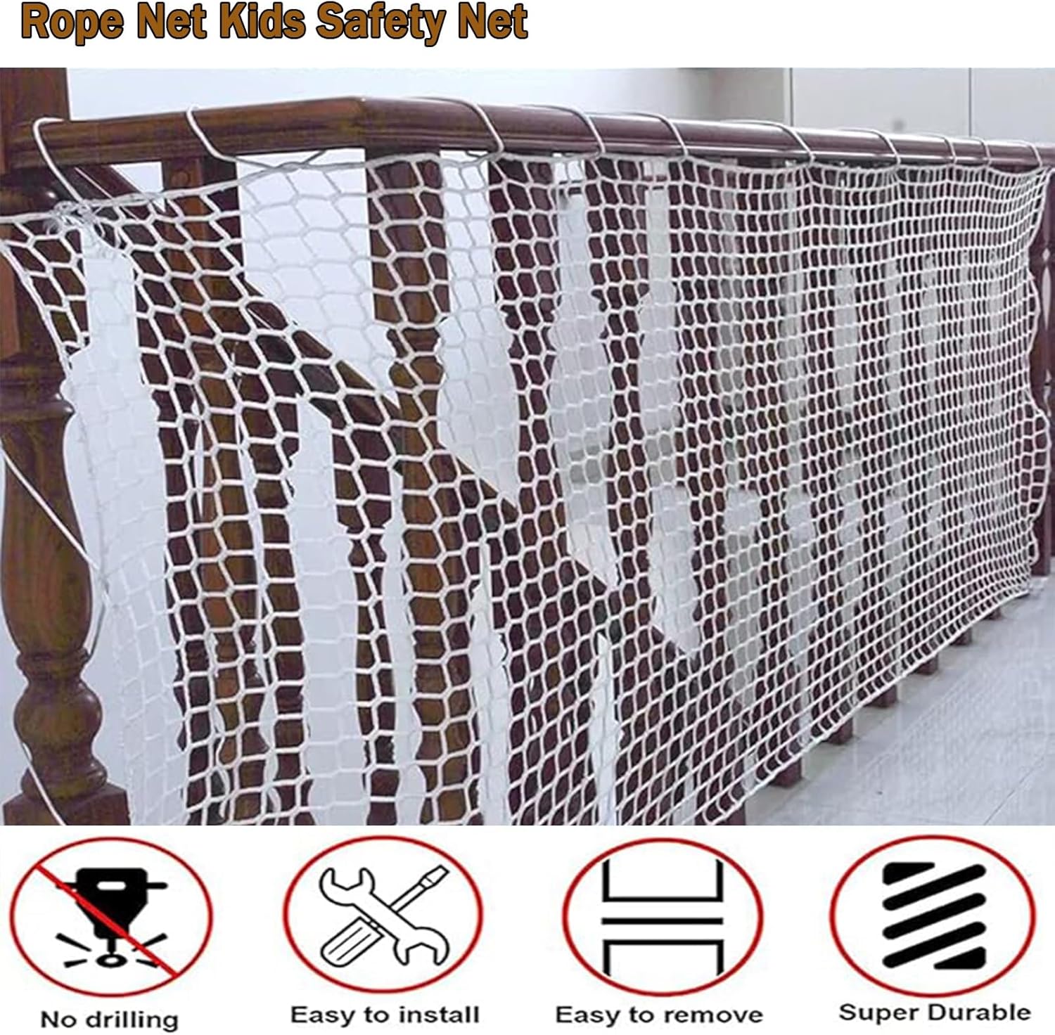 Close up of heavy duty nylon mesh texture
