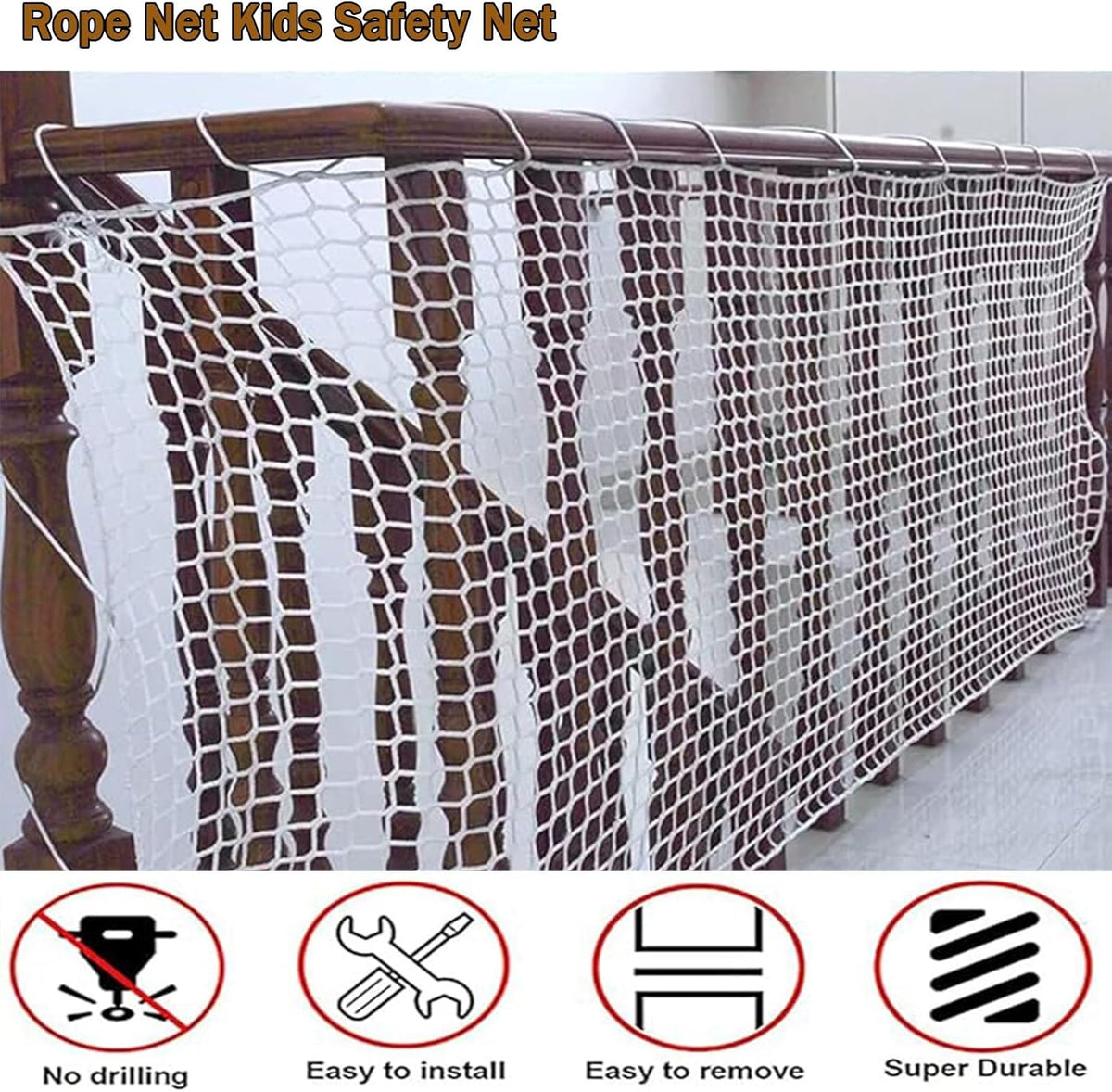 Close up of heavy duty nylon mesh texture
