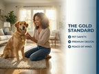 Domsimy gold bell charm side profile for pet accessories