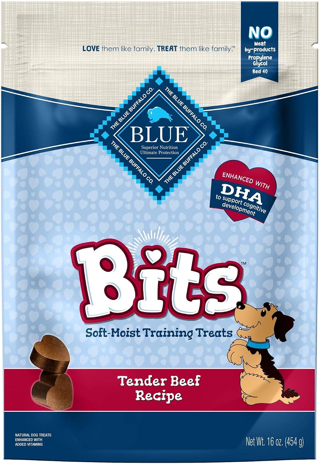 Blue Buffalo Bits Chicken Soft & Chewy Dog Treats, Bite-Sized for Training, Made with Real Chicken & Enhanced with DHA, Heart-Shaped Dog Treats, Made in the USA with Natural Ingredients, 19 oz. - Image 12