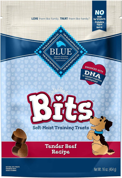Blue Buffalo Bits Chicken Soft & Chewy Dog Treats, Bite-Sized for Training, Made with Real Chicken & Enhanced with DHA, Heart-Shaped Dog Treats, Made in the USA with Natural Ingredients, 19 oz. - Image 12