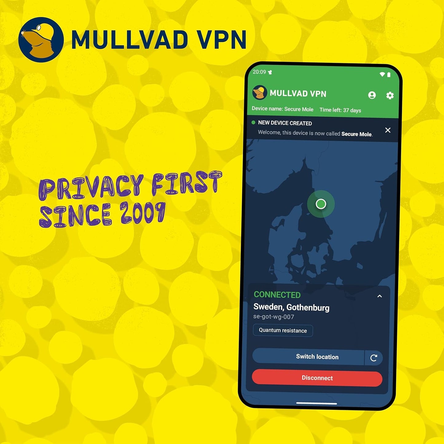 Mullvad premium internet privacy voucher card for Indian consumers.