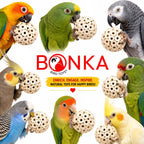 Bonka 1214 Pk3 2.25" Sola Atta Balls Bird Foot Chew Toy Small Medium - Image 9