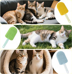 Close up of Civore cat tongue brush teeth texture