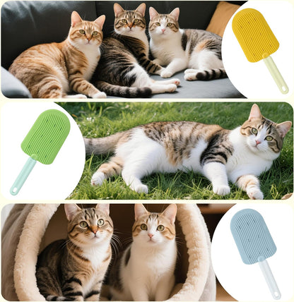 Close up of Civore cat tongue brush teeth texture