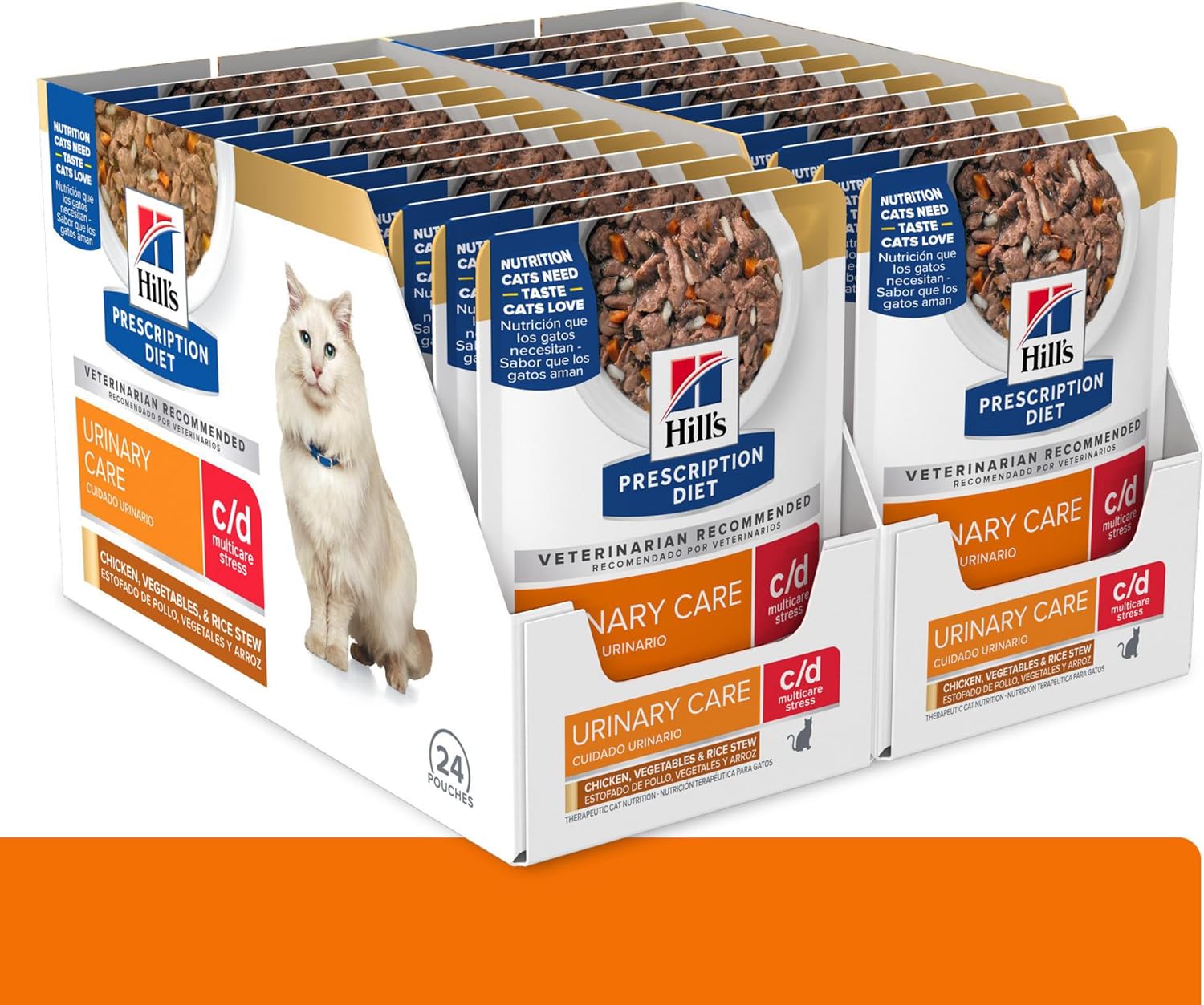 Hill's Prescription Diet feline cd multicare twenty four pack box presentation