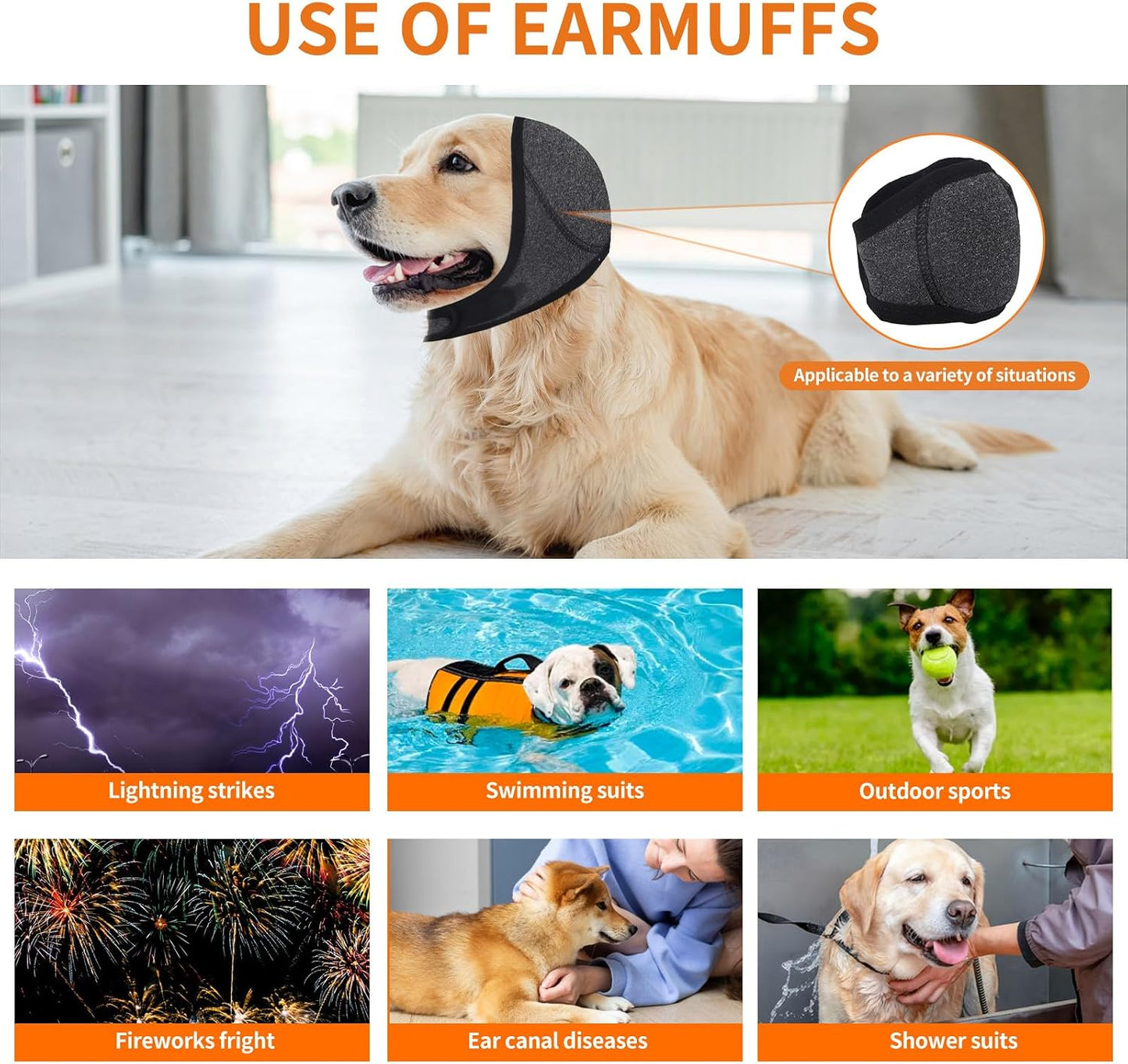 Boxob dog ear muffs showing material texture