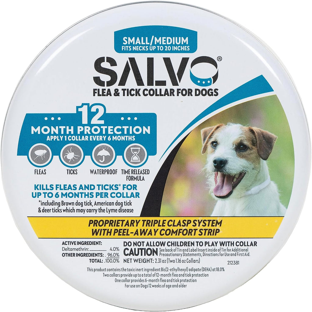 Authentic USA imported Salvo dog flea collar