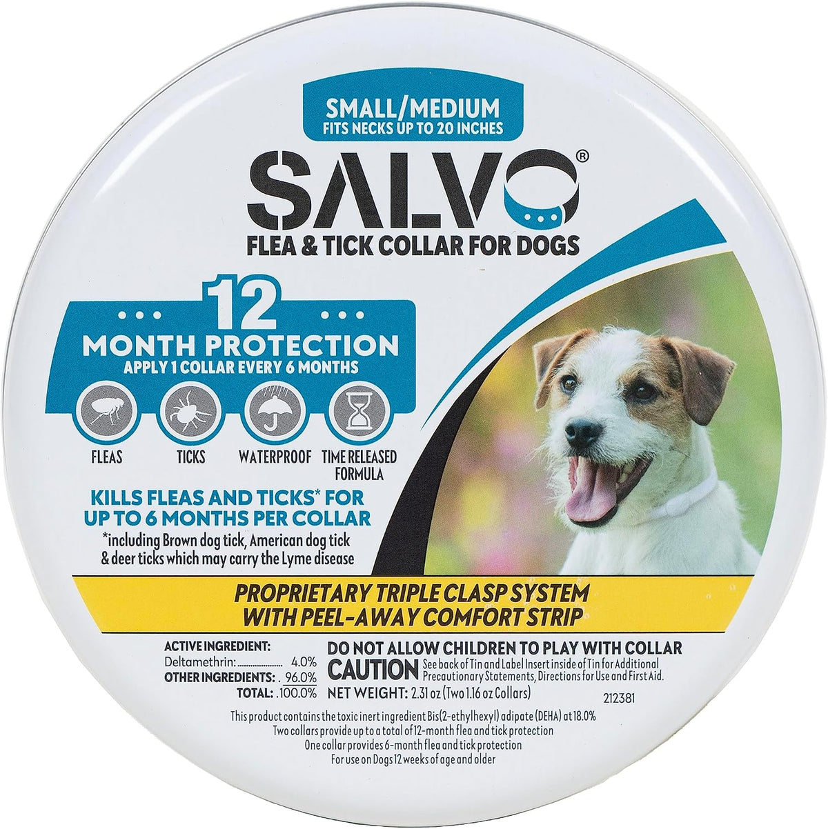 Authentic USA imported Salvo dog flea collar