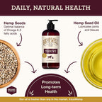 Close up of Hemp Well Thrive Oil organic ingredients