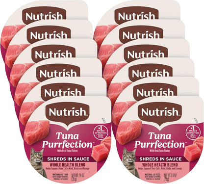 Nutrish Grain Free Ocean Lover's Whole Health Blend Variety Pack Wet Cat Food, 2.8 oz. Cup, 12 Count (Rachael Ray) - Image 15