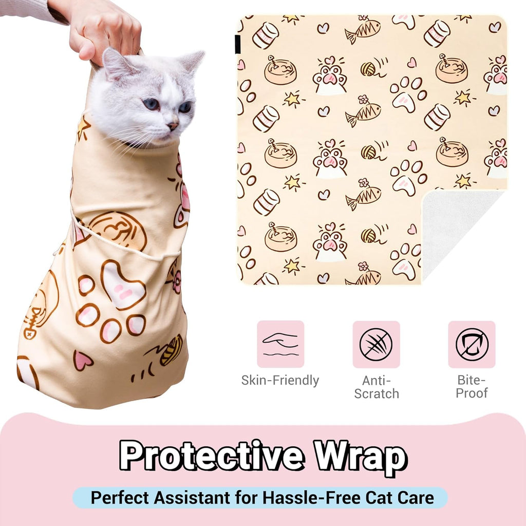 Close up view of the soft polyester material of the Kiorafoto pet swaddle