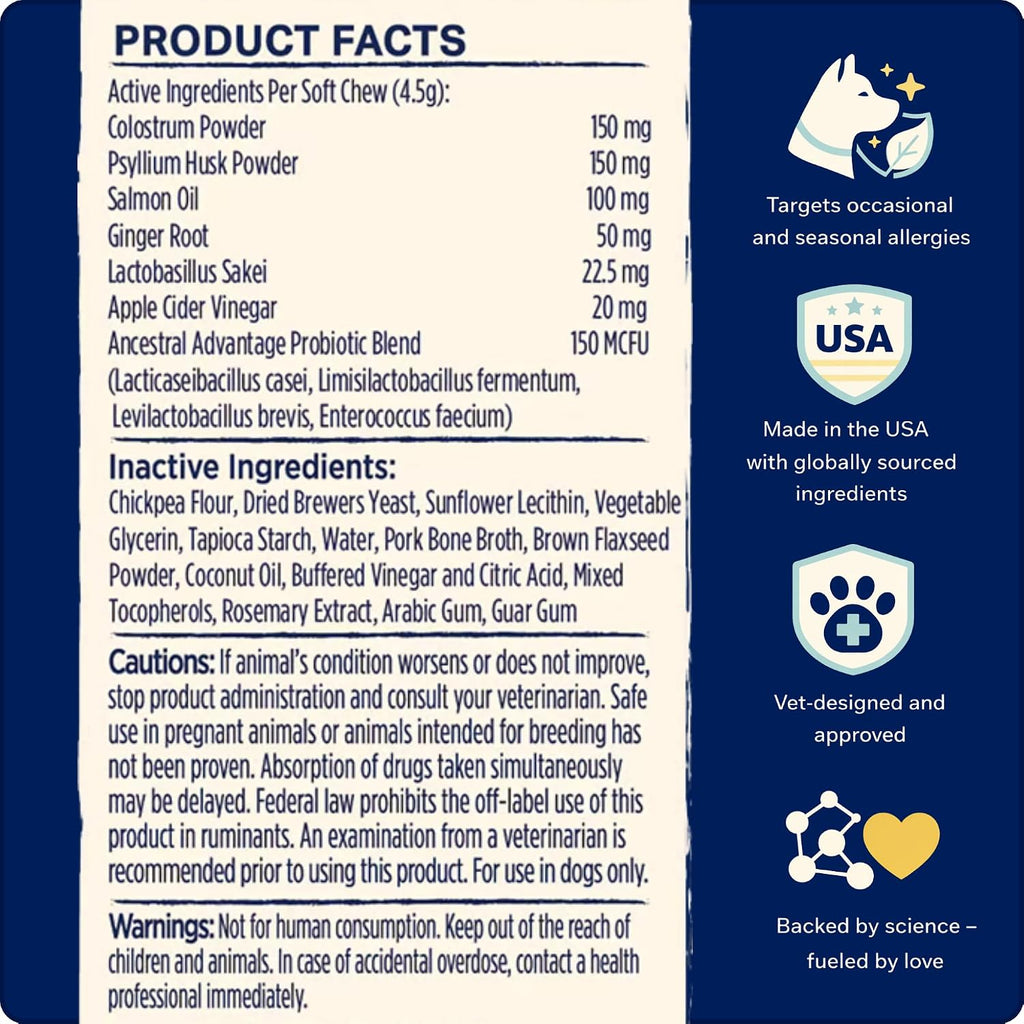 BetterWild pet allergy and immune support soft chews packaging.