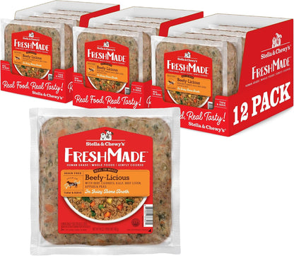 Stella & Chewy's FreshMade Frozen Fresh Grain-Free Chick-a-Lick'n Dog Food, 16-oz Pouch (Pack of 4) - Image 10