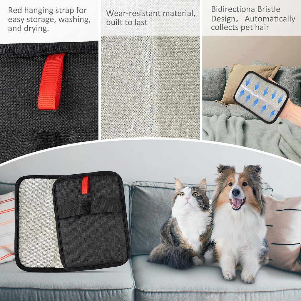 Obfuscate reusable pet hair remover mitt breathable mesh backing