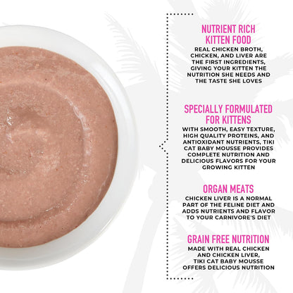 High protein kitten diet with DHA for brain development side packaging view