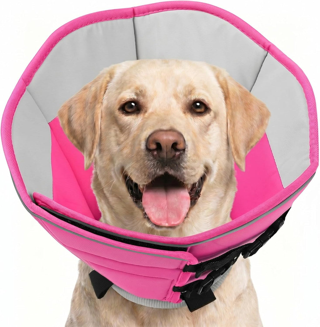 Soft Dog Cone, Adjustable Dog Cone Collar Alternative for Large Dogs, Comfy Pet Cones for Dogs to Stop Licking, Protective E-Collar After Surgery for Wound Healing, Blue XL - Image 10