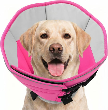 Soft Dog Cone, Adjustable Dog Cone Collar Alternative for Large Dogs, Comfy Pet Cones for Dogs to Stop Licking, Protective E-Collar After Surgery for Wound Healing, Blue XL - Image 10