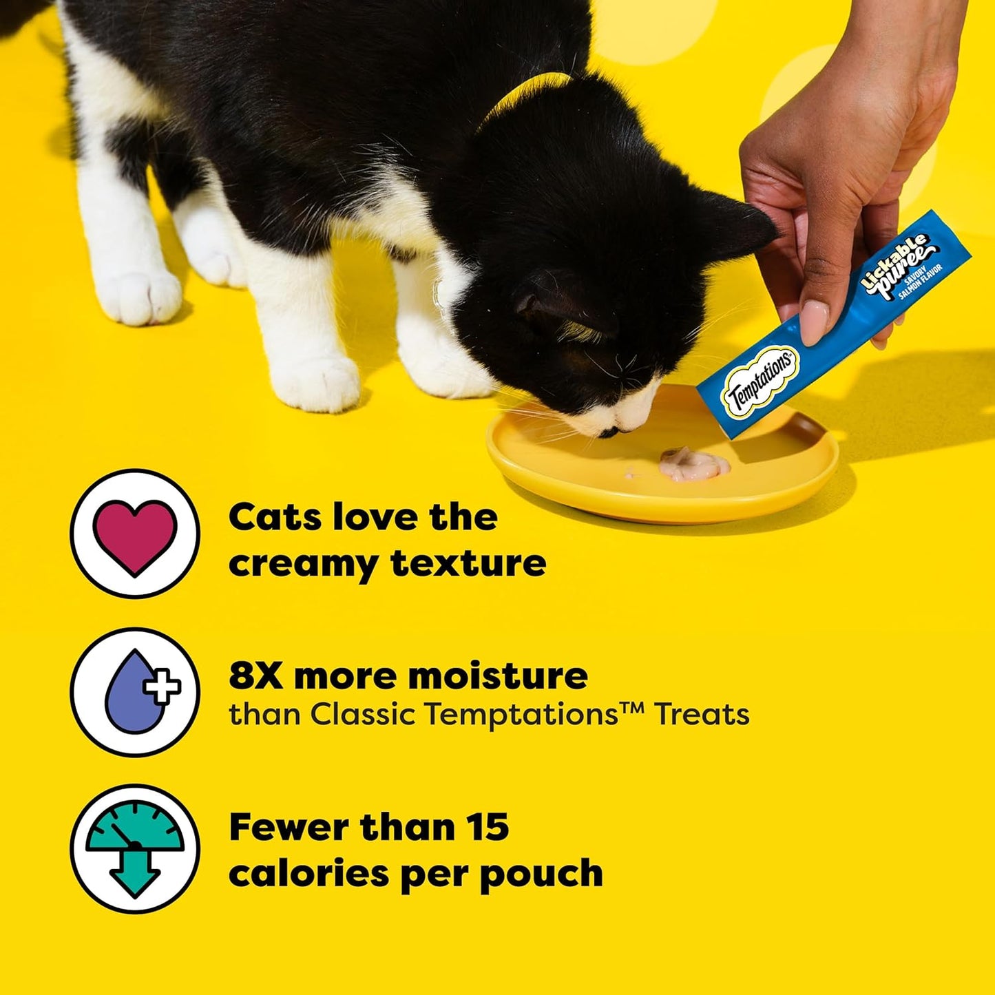 Detailed view of Temptations cat treat variety pack packaging