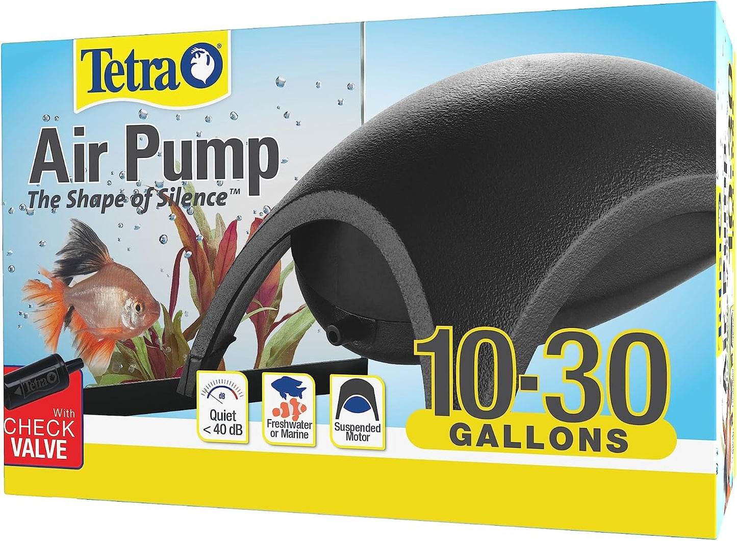Tetra Whisper Aquarium Air Pump front view showing dome design