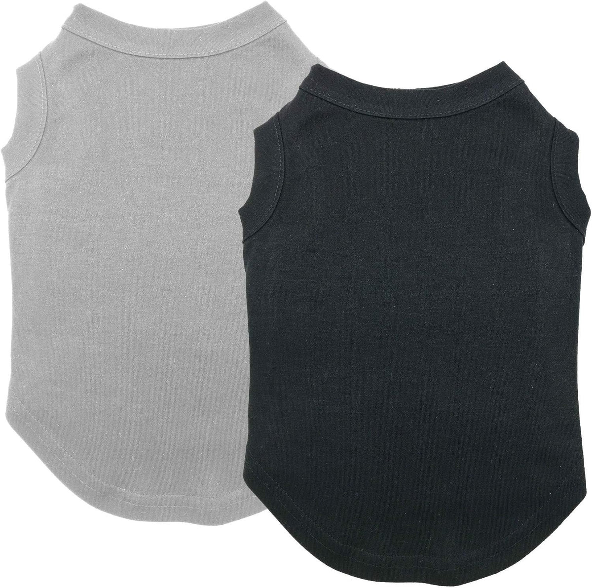Chol&Vivi Dog Clothes, 2pcs Soft Cotton T-Shirts for Small, Medium, Large, Extra Large Dogs (Black and White, M (18" Chest)) - Image 14