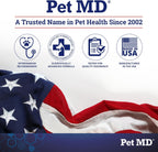 Comparison of Pet MD ear wipes for dogs and cats lifestyle shot