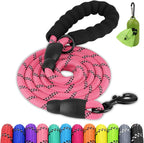 Joytale Dog Leash for Large Dogs, Heavy Duty Nylon Leashes with Comfortable Padded Handle and Highly Reflective Threads, Ideal for Walking and Training, Black, 6'x1/2'' - Image 12