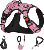 NESTROAD No Pull Dog Harness,Adjustable Oxford Medium Dog Harness with Leash,Reflective No-Choke Pet Vest Harness with Easy Control Soft Handle for Small Medium Large Dogs(M,Pink) - Image 10