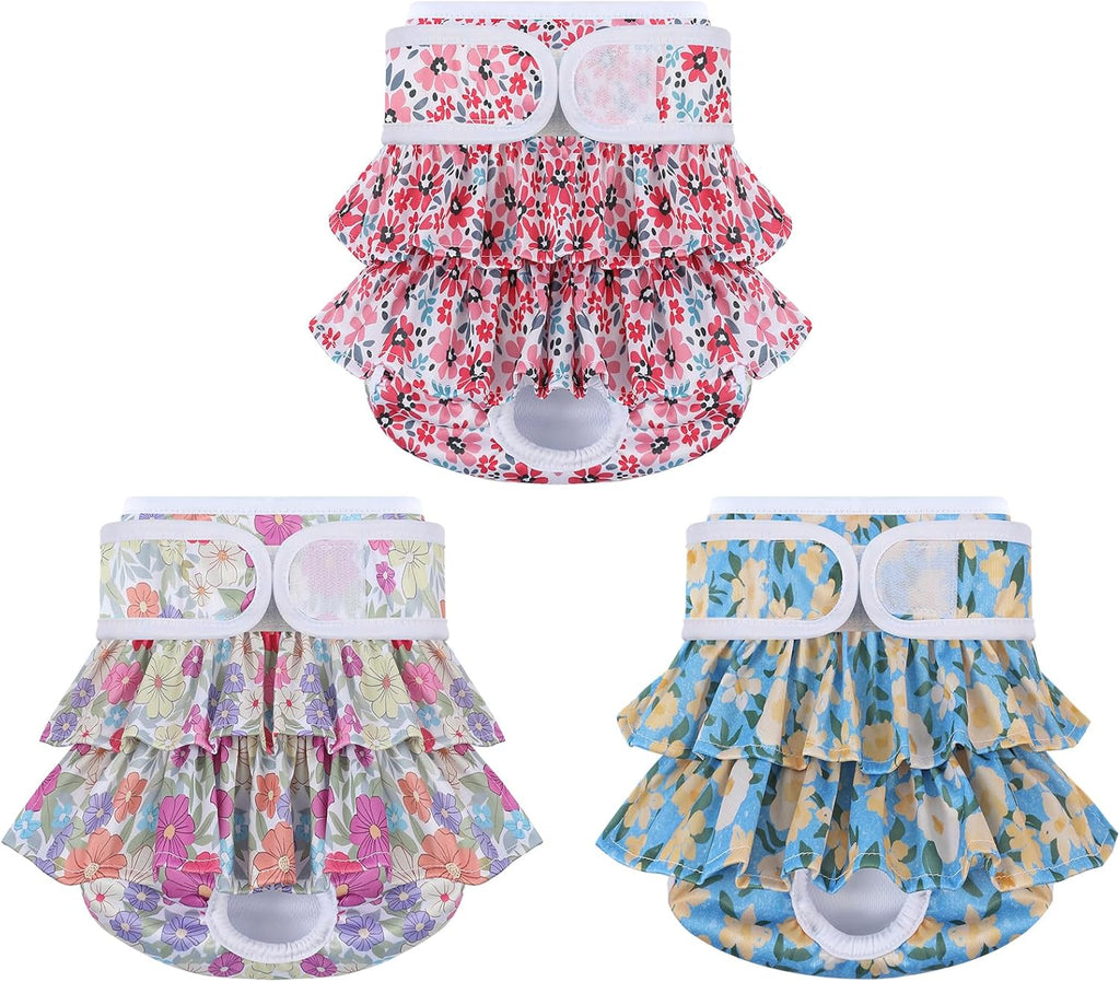 Washable Dog Diapers Female 3 Pack Reusable Highly Absorbent Doggie Diaper, Flexible Doggy Diaper Female Durable Leak-Proof Diapers for Dog Period Heat Incontinence Potty Training, XS - Image 12