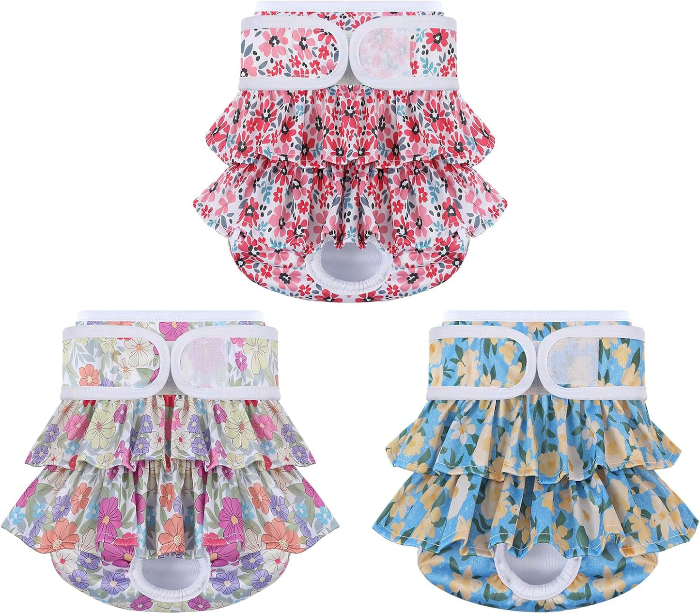 Washable Dog Diapers Female 3 Pack Reusable Highly Absorbent Doggie Diaper, Flexible Doggy Diaper Female Durable Leak-Proof Diapers for Dog Period Heat Incontinence Potty Training, XS - Image 12