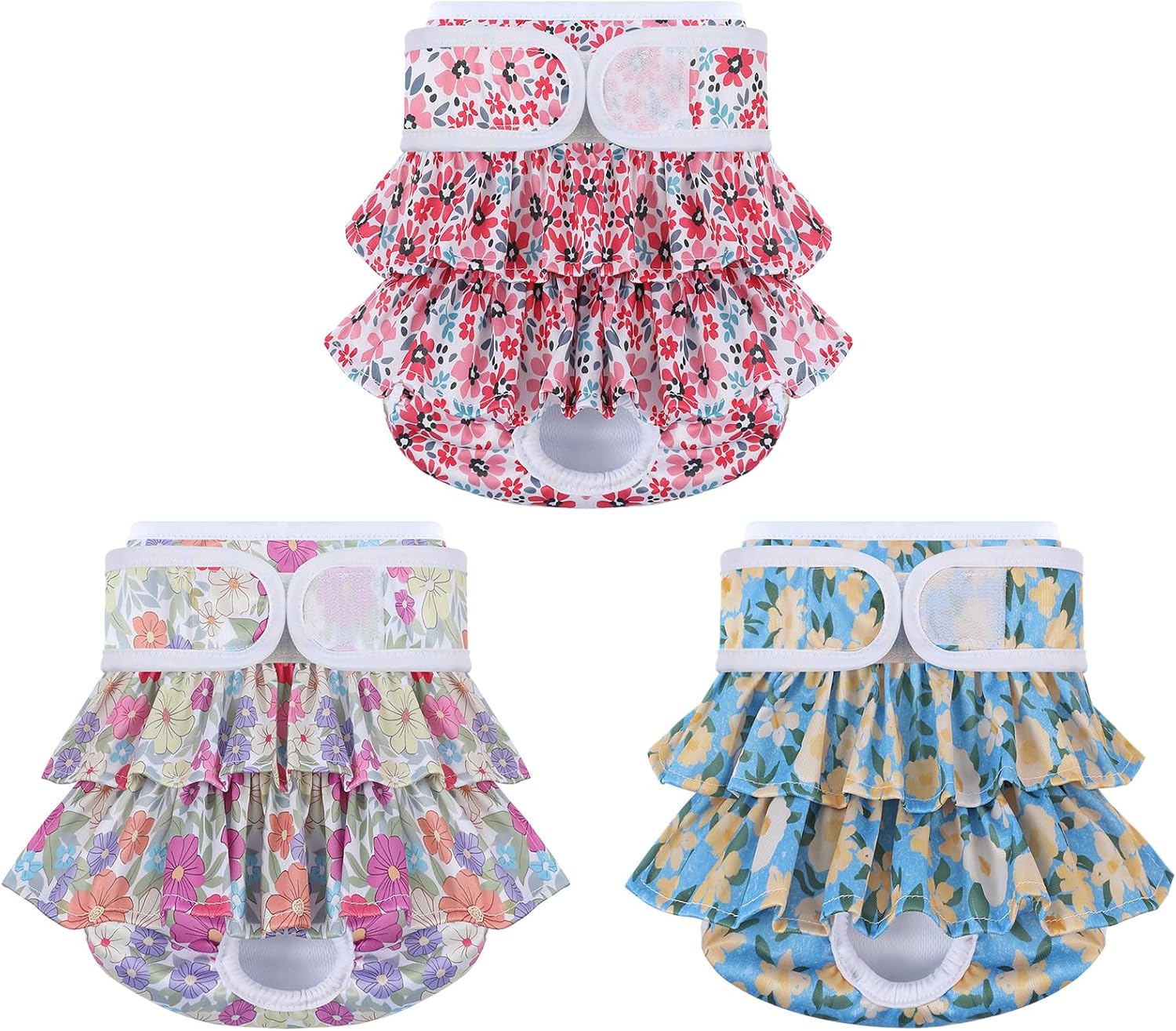 Washable Dog Diapers Female 3 Pack Reusable Highly Absorbent Doggie Diaper, Flexible Doggy Diaper Female Durable Leak-Proof Diapers for Dog Period Heat Incontinence Potty Training, XS - Image 12