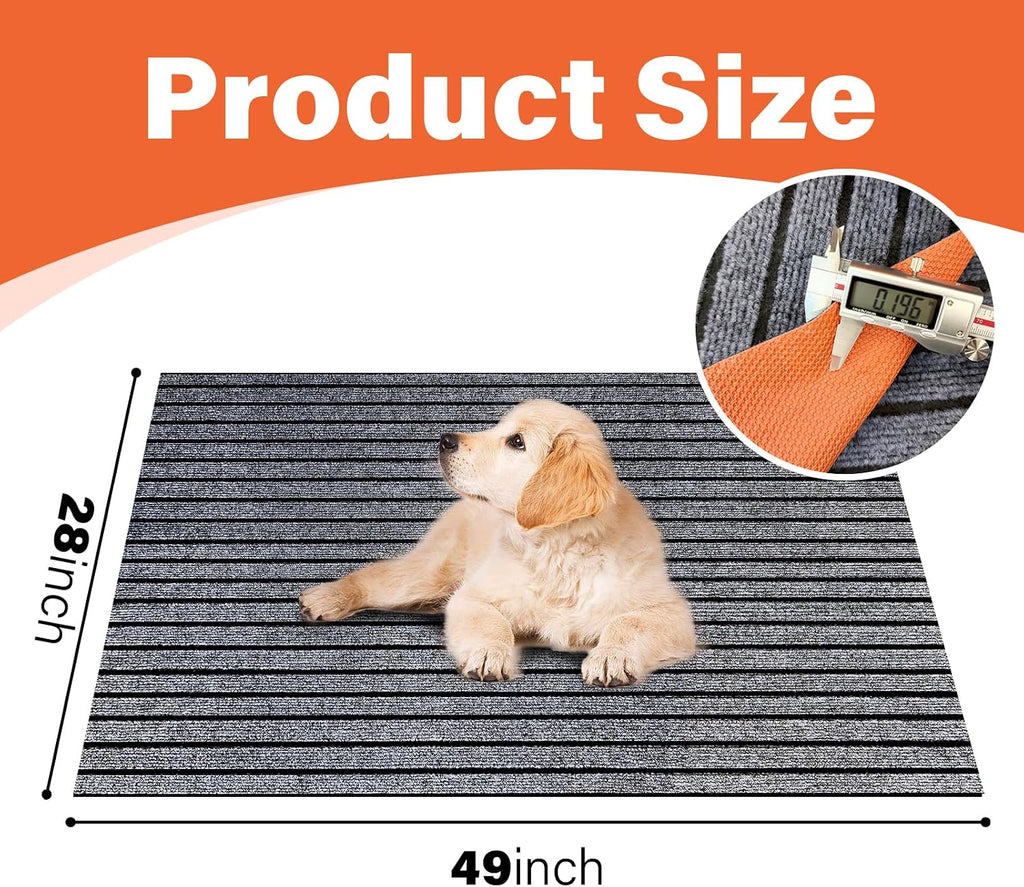 Close up of Varrisin mat absorbent carpet fabric texture