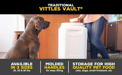 Vittles Vault Traditional Pet Food Storage Container For Dog Kibbles/Bird Seed/Oatmeal/Rice/Flour/Cereal, BPA Free Plastic, Sealed Airtight For Cat Food, Up To 50 lb, Made in USA, With Scoop, Gray - Image 12