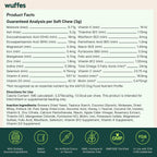 Wuffes 23-in-1 Dog Multivitamin Soft Chews Skin & Coat, Immune + Gut Health Support - Vitamins & Minerals with Omega-3, Iron & Zinc for Puppies & Senior Dogs, 30 Ct - Image 9