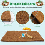 Close up texture of BWOGUE lizard mat coir fiber