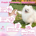 Alcohol free pet perfume for dogs and cats bottle display