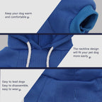 Paiaite winter puppy outerwear close up on the durable stitching and soft sleeve cuffs