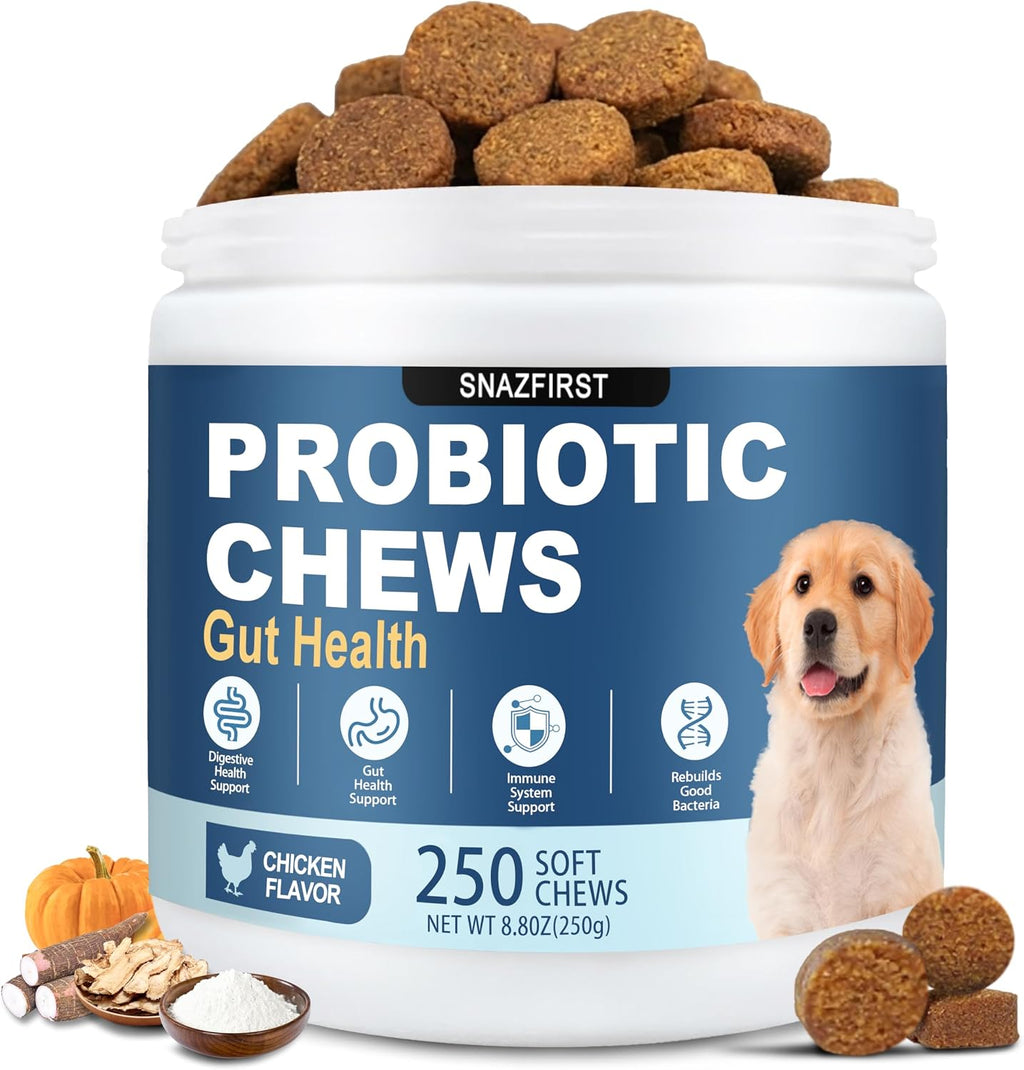 Drool Duke prebiotic and probiotic chews for dogs of all sizes.
