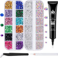 Belleboost nail art rhinestone kit front view packaging and contents