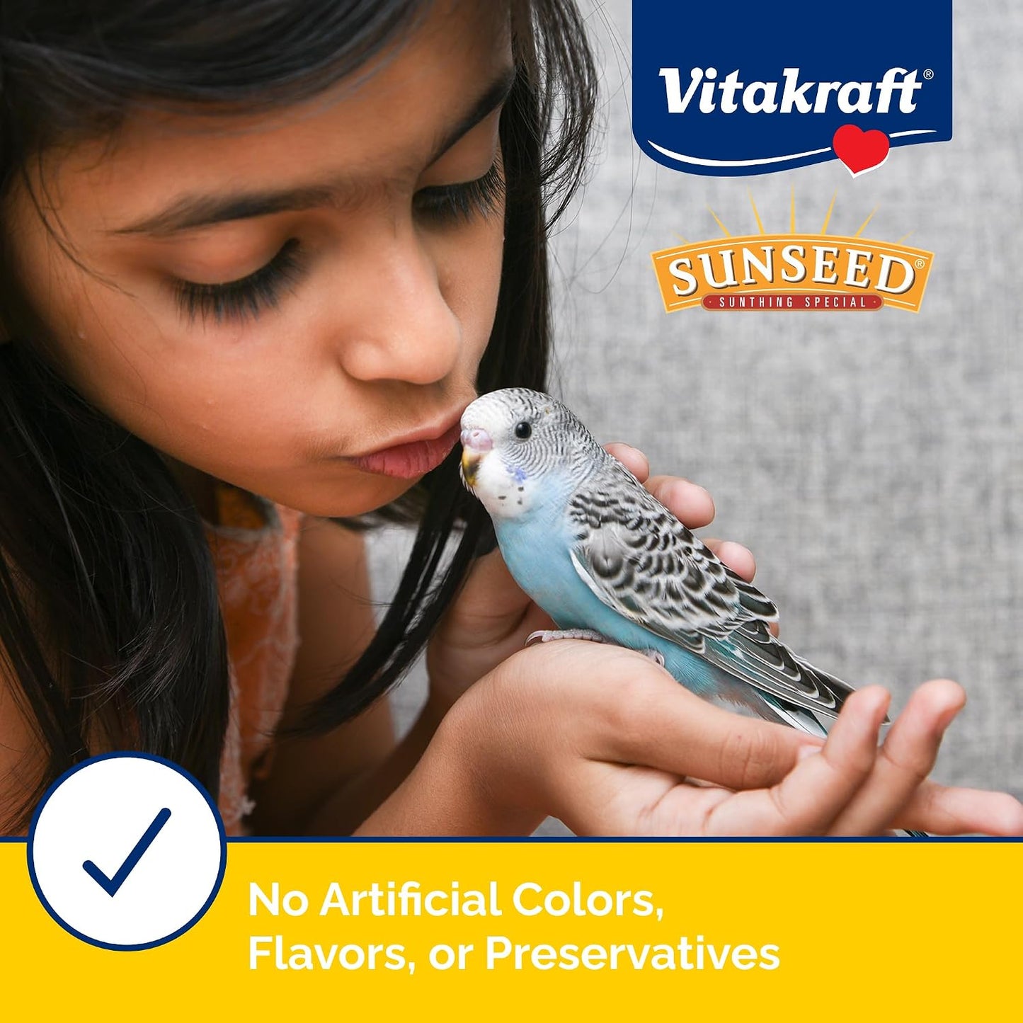 Authentic Vitakraft Sunseed Vita Prima bird food nutritional label