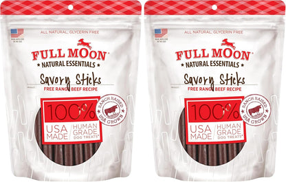 Full Moon All Natural Human Grade Dog Treats, Essential Beef Savory Sticks, 22 Ounce, 1.375 Pound (Pack of 1) - Image 13