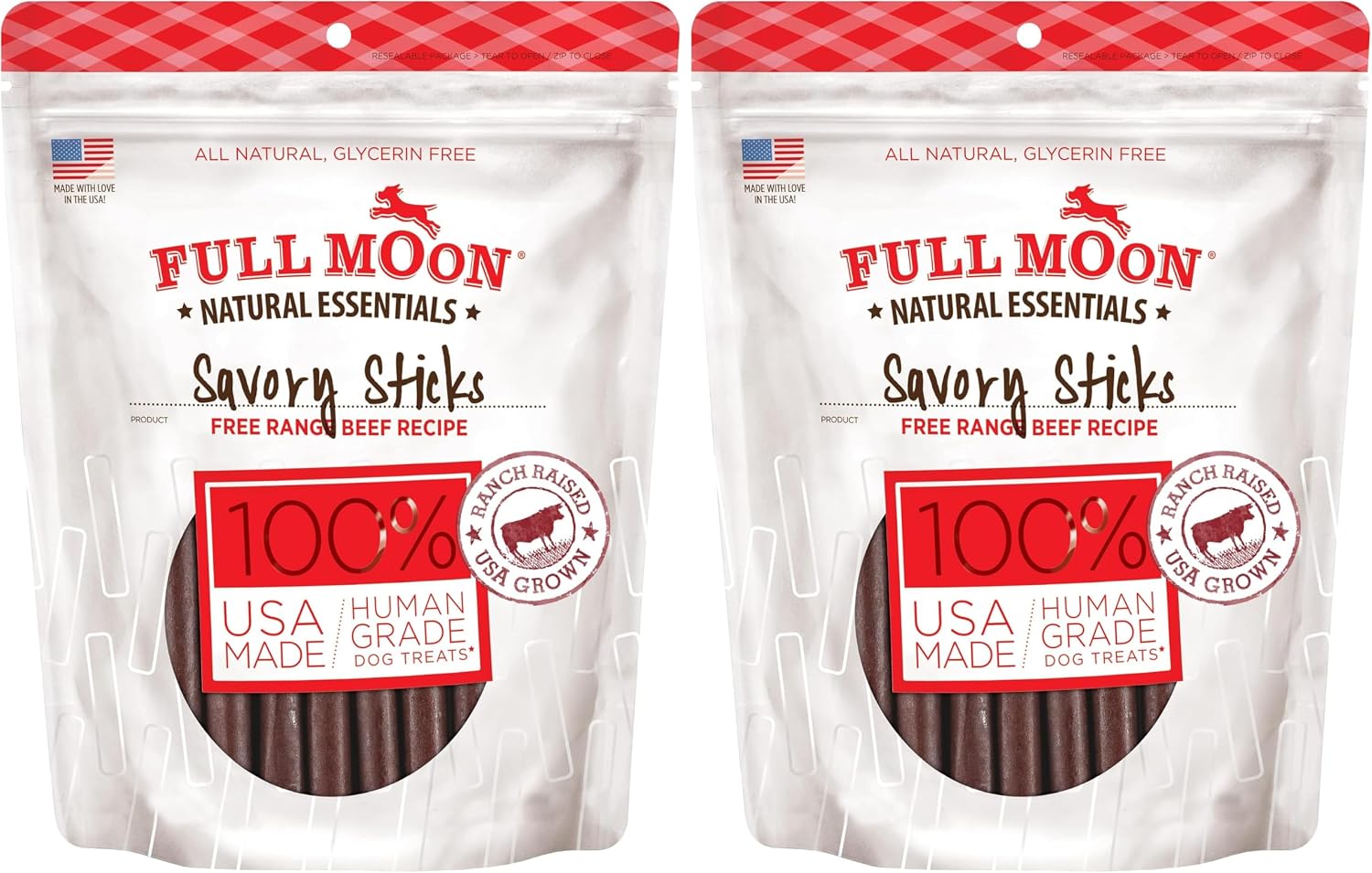 Full Moon All Natural Human Grade Dog Treats, Essential Beef Savory Sticks, 14 Ounce - Image 13
