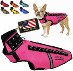 CoyoteVest SpikeVest Dog Harness | Stab-Resistant Protective Vest | Coyote Vest for Dogs | Defends Against Coyotes, Dogs, Birds of Prey | Reflective Safety, Made in USA (S-Neon Pink) - Image 11