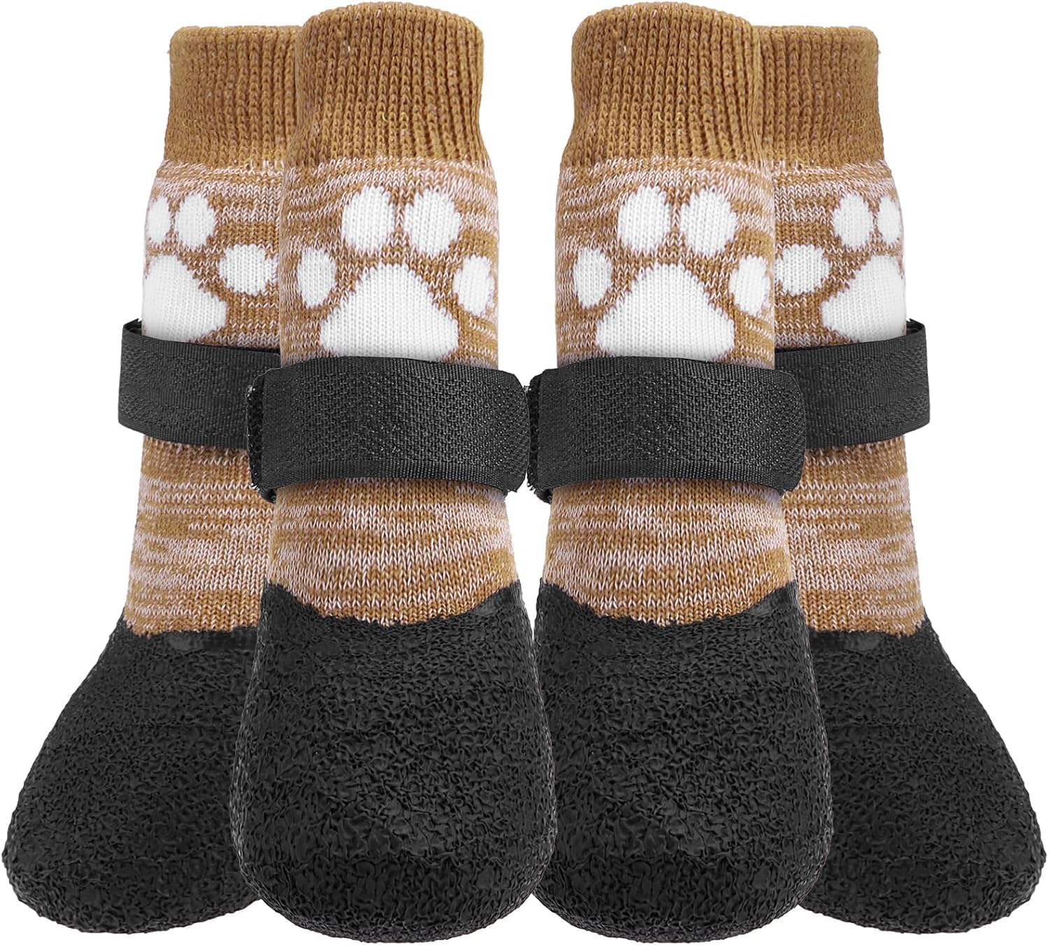 Dog Socks Anti Slip with Straps Traction Control Waterproof Paw Protector, L by KOOLTAIL - Image 10